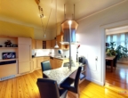 Küche mit orig. Douglasiendielen - Exklusives Wohn- und Geschäftshaus – Villa Hanck