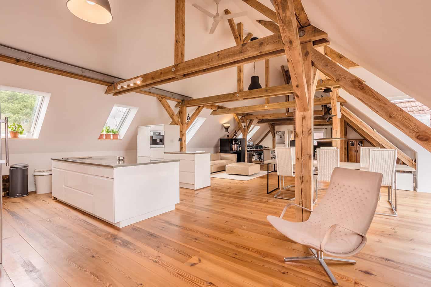 Offenes Loftwohnen DG