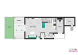 Grundriss Erdgeschoss - – Reserviert -Stadtoase mit Garten – perfekt für die kleine Familie