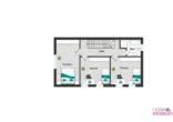 Grundriss Obergeschoss - – Reserviert -Stadtoase mit Garten – perfekt für die kleine Familie